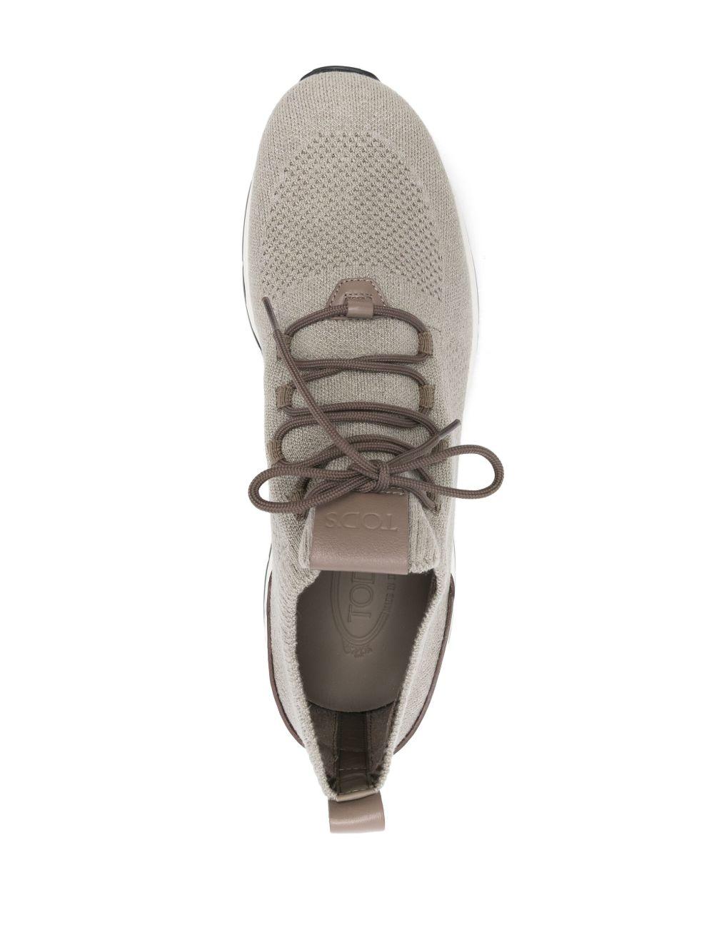 leather-trim sneakers Product Image