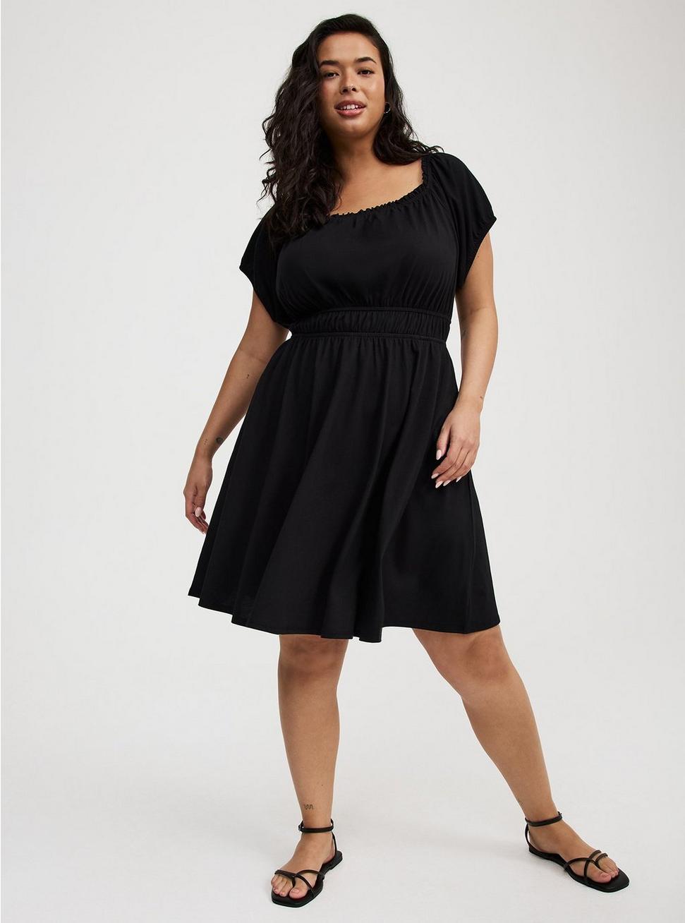 Shirred Bodice Mini Dress Product Image