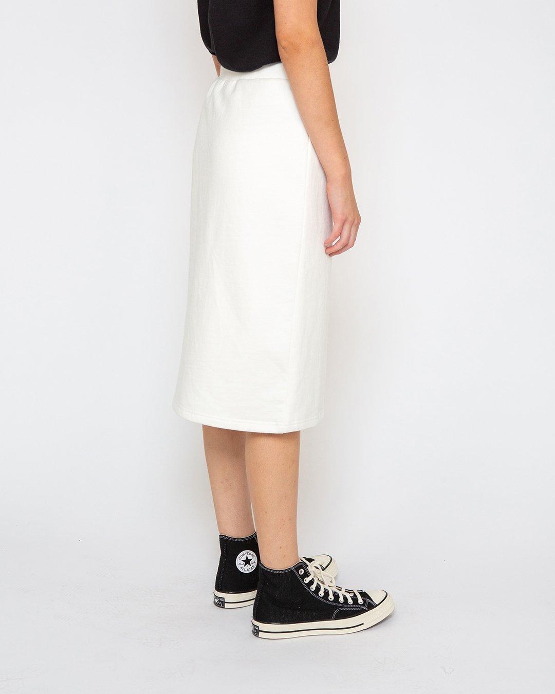 Monique Jersey Skirt - Vintage White Product Image
