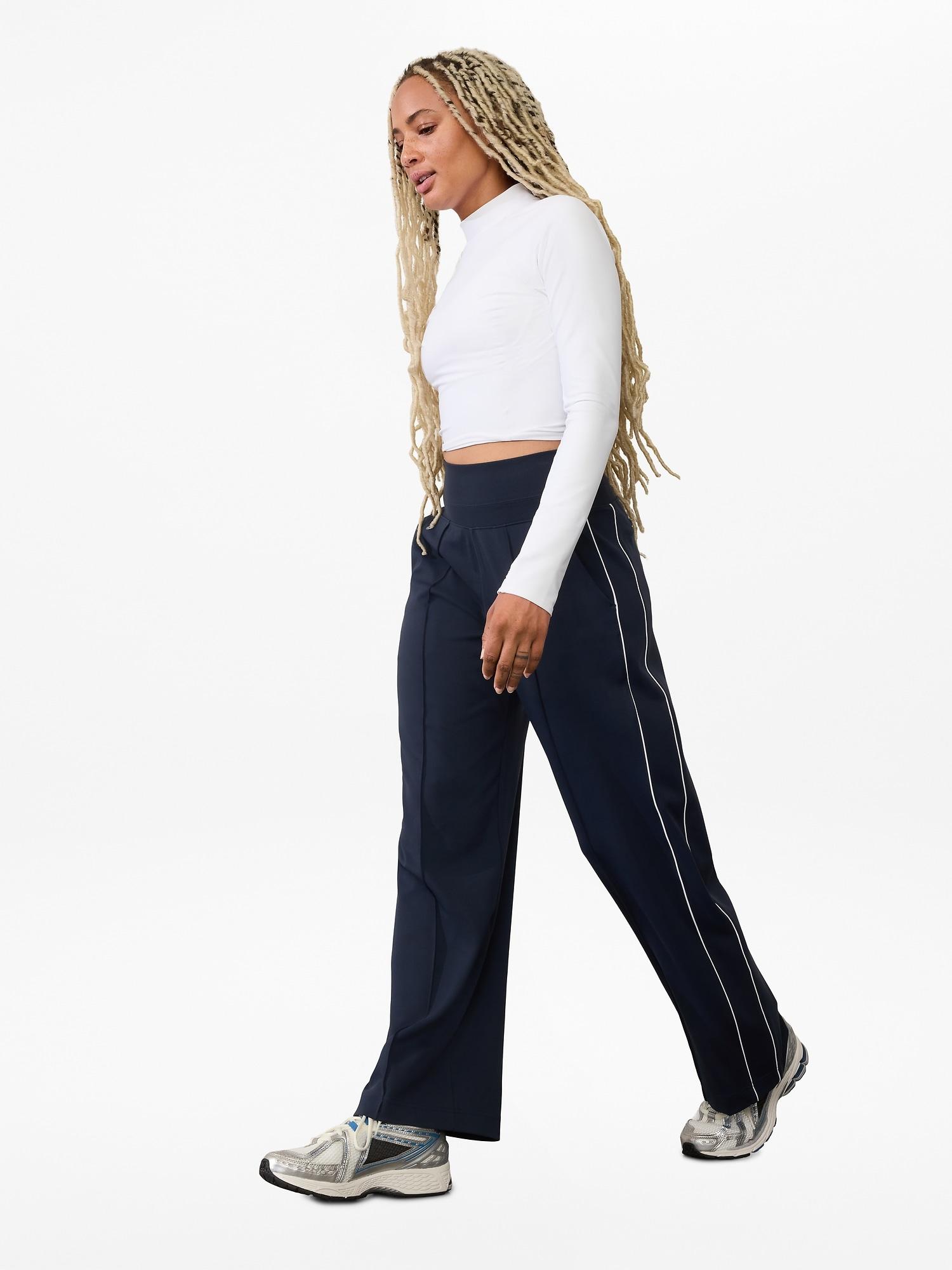 Venice High Rise Track Stripe Wide Leg Pant Product Image