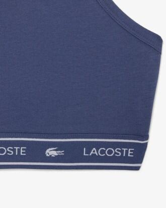 Stretch Cotton Logo Band Bralette Product Image