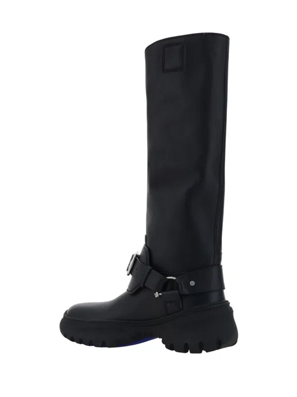 BURBERRY 40mm Lf Stomp High Boots In Black Product Image