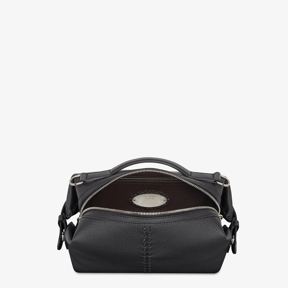 Selleria Fendi Siesta SmallBlack leather Selleria bag with 266 hand-sewn topstitches Product Image