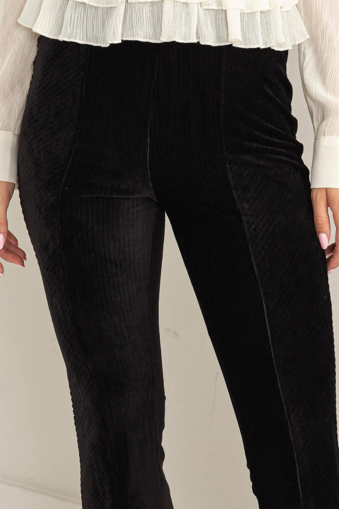 Everyday Essential Striped Velour Pants Product Image