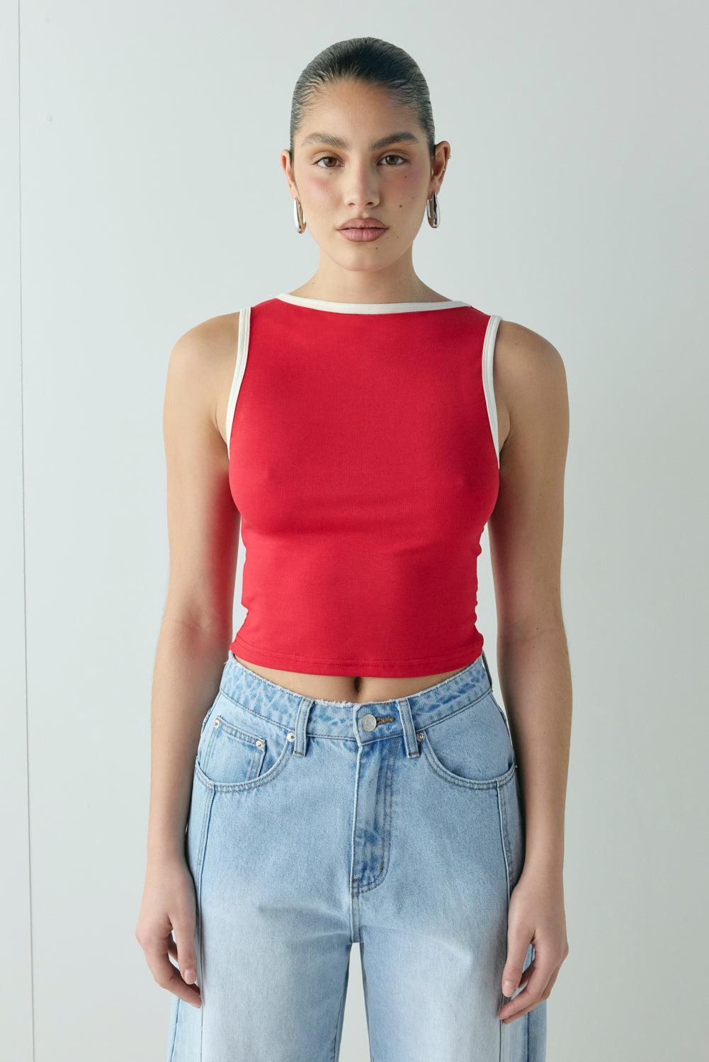 Paige Top Red Product Image