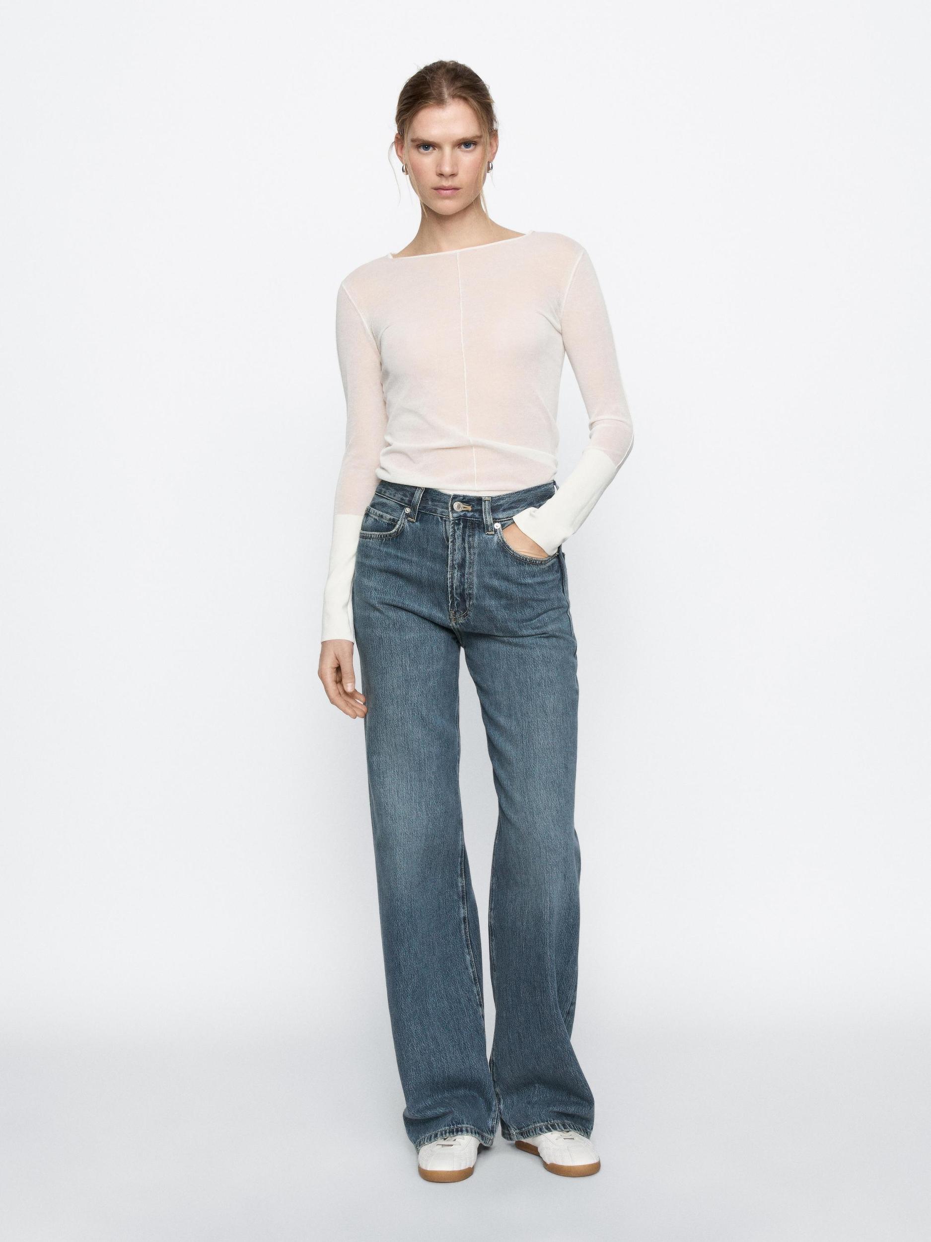 High-waist wide-leg jeans Product Image