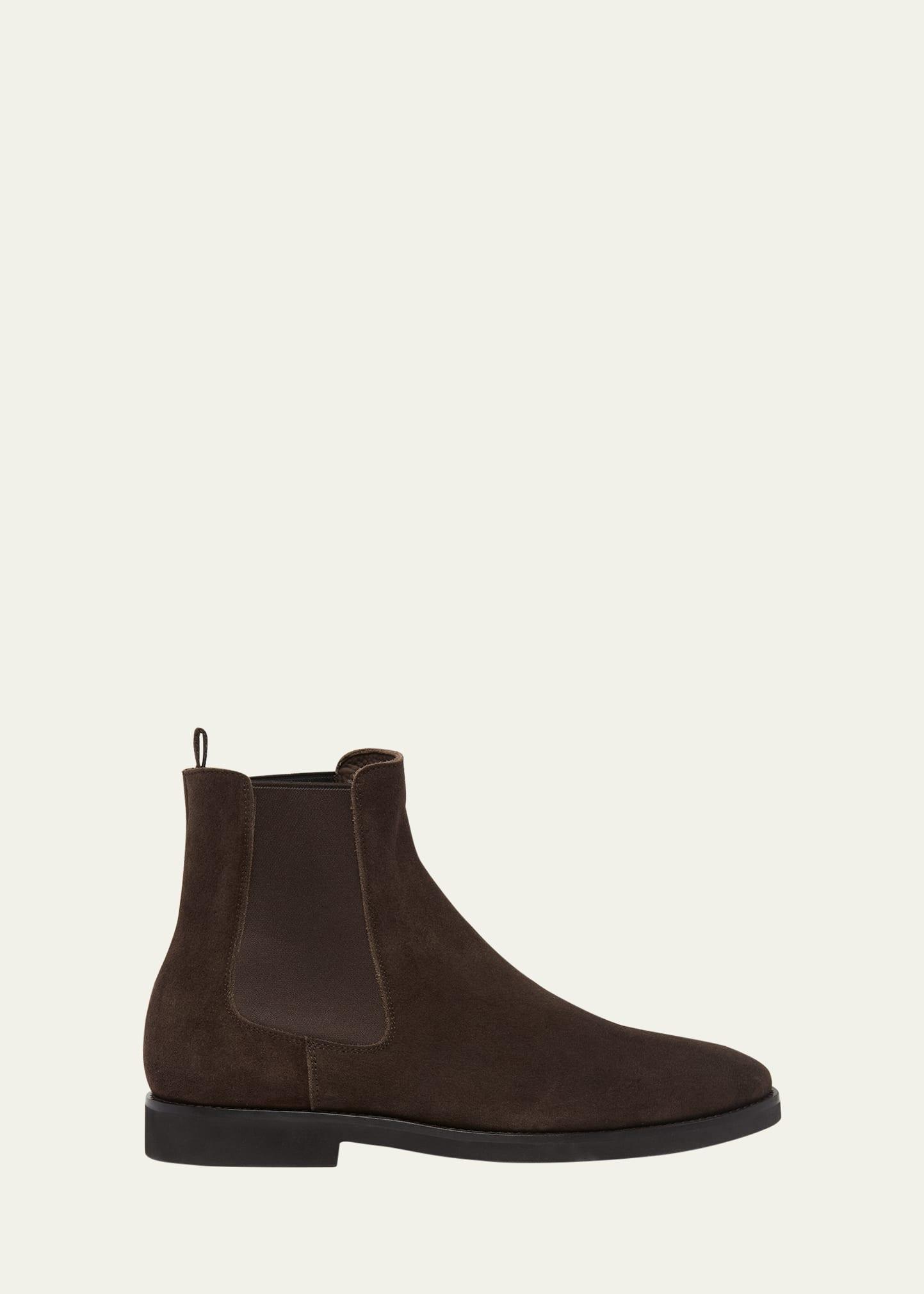 Mens Suede Leather Chelsea Boots Product Image