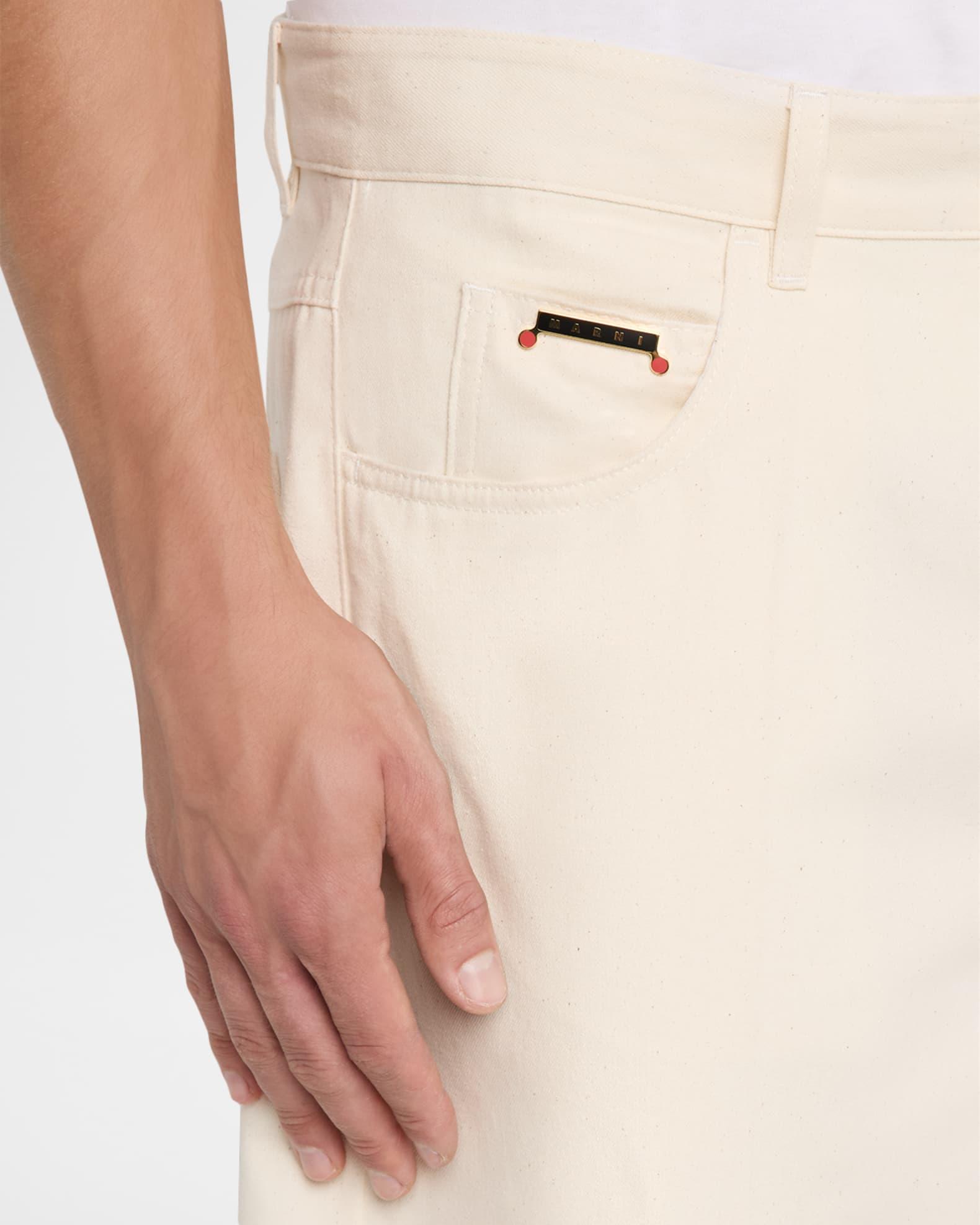 Mens Wide Leg Denim Bermuda Shorts Product Image