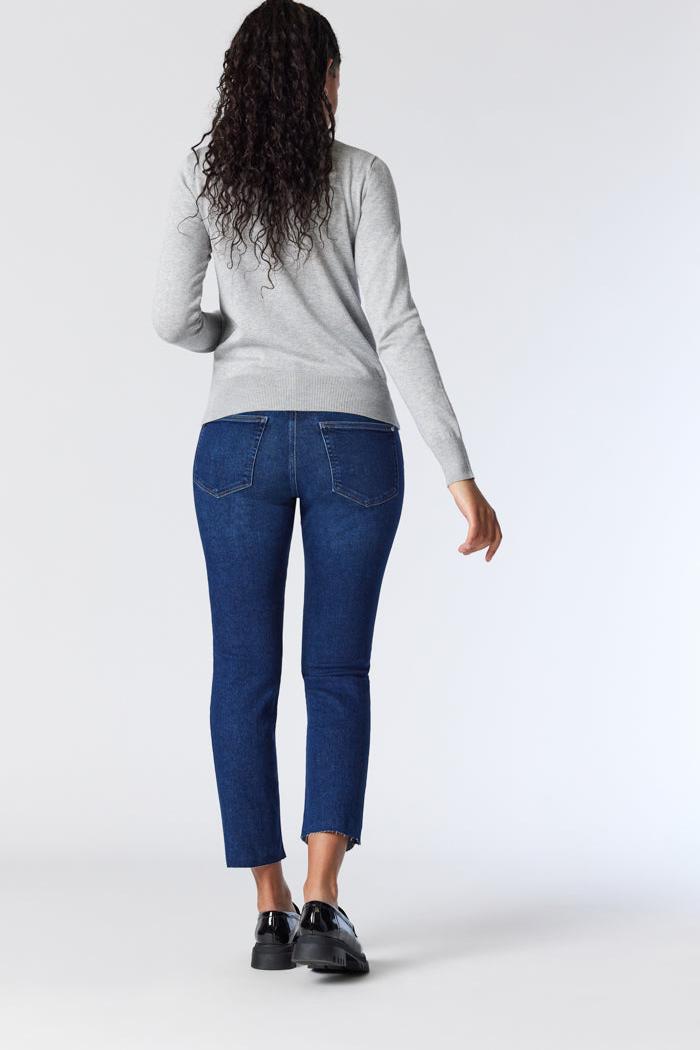 Viola Straight Leg Jeans - Dark Brushed LA Blue Product Image