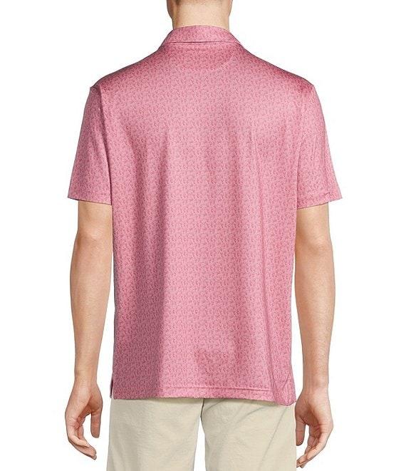 Cremieux Blue Label Performance Stretch Cocktail Print Short Sleeve Polo Shirt Product Image