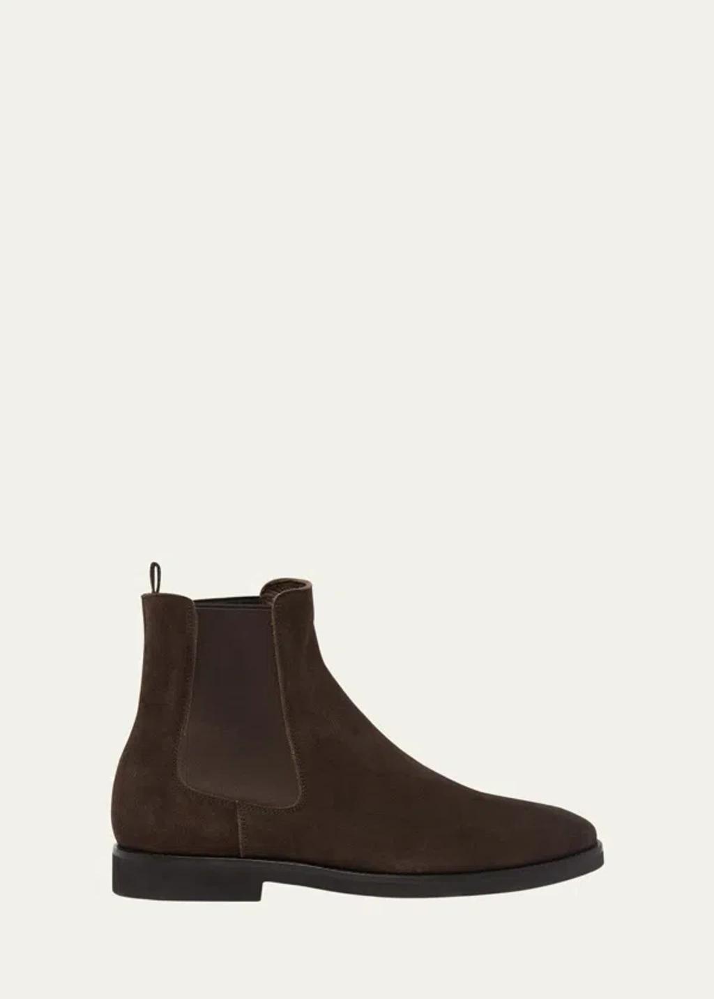 Mens Suede Leather Chelsea Boots Product Image