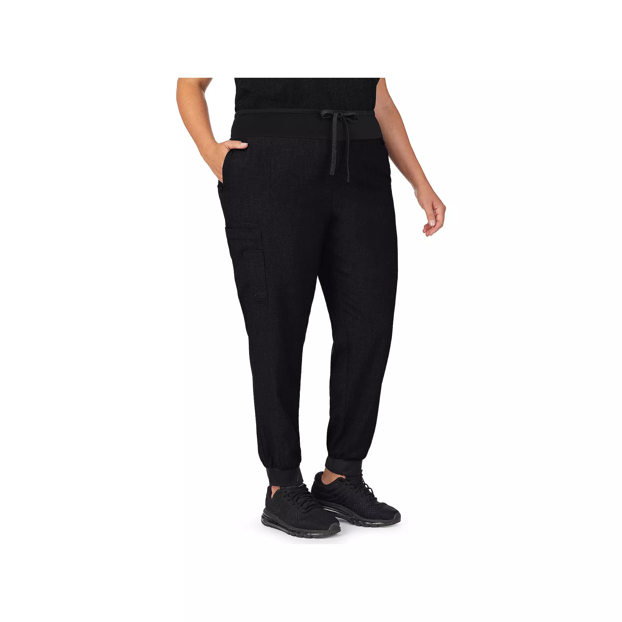 Plus Size Cuddl Duds® Scrubs Jogger Pants, Women's, Size: 2XL, Black Product Image