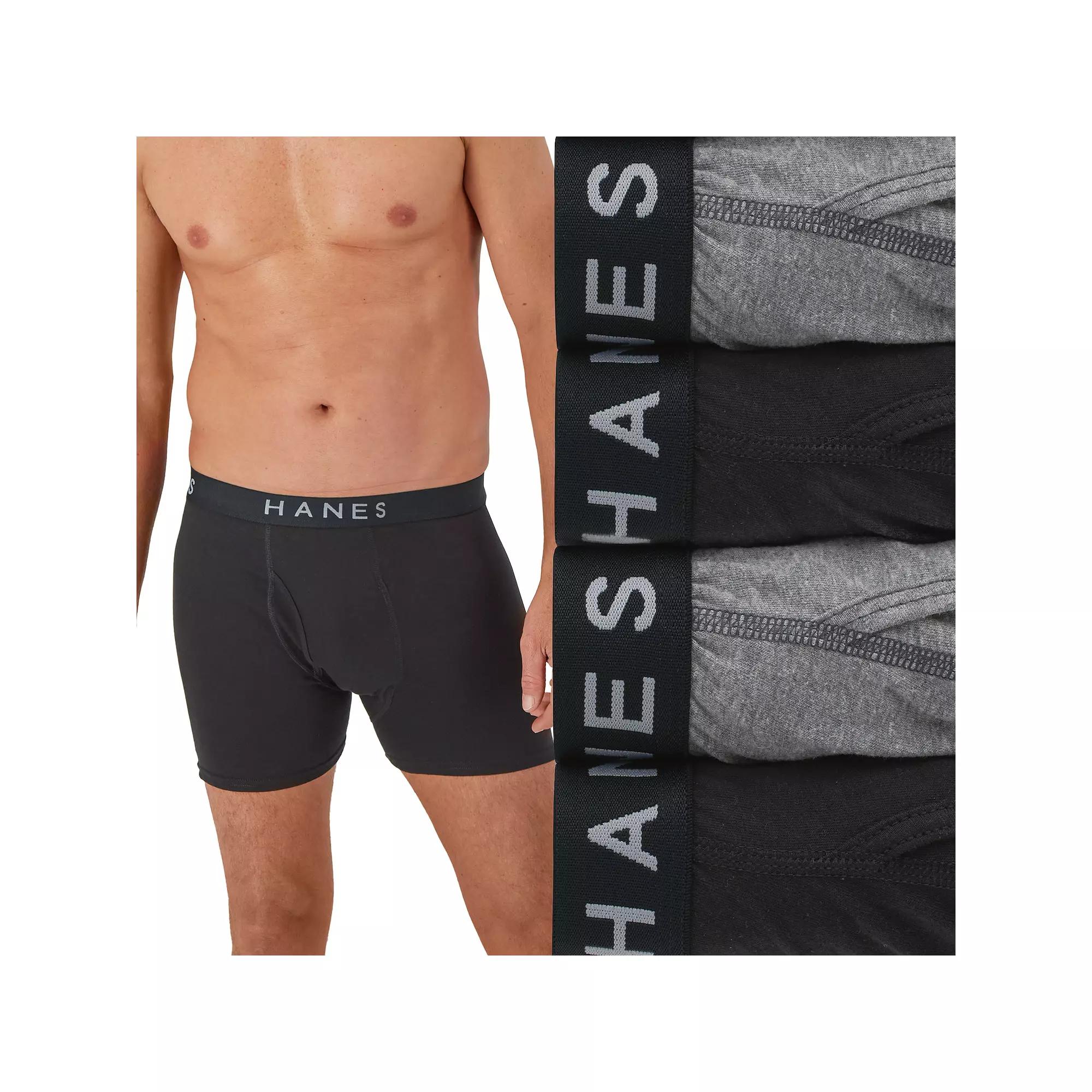 Men's Hanes® 4 Pack Ultimate ComfortBlend Boxer Brief Underwear,  Product Image