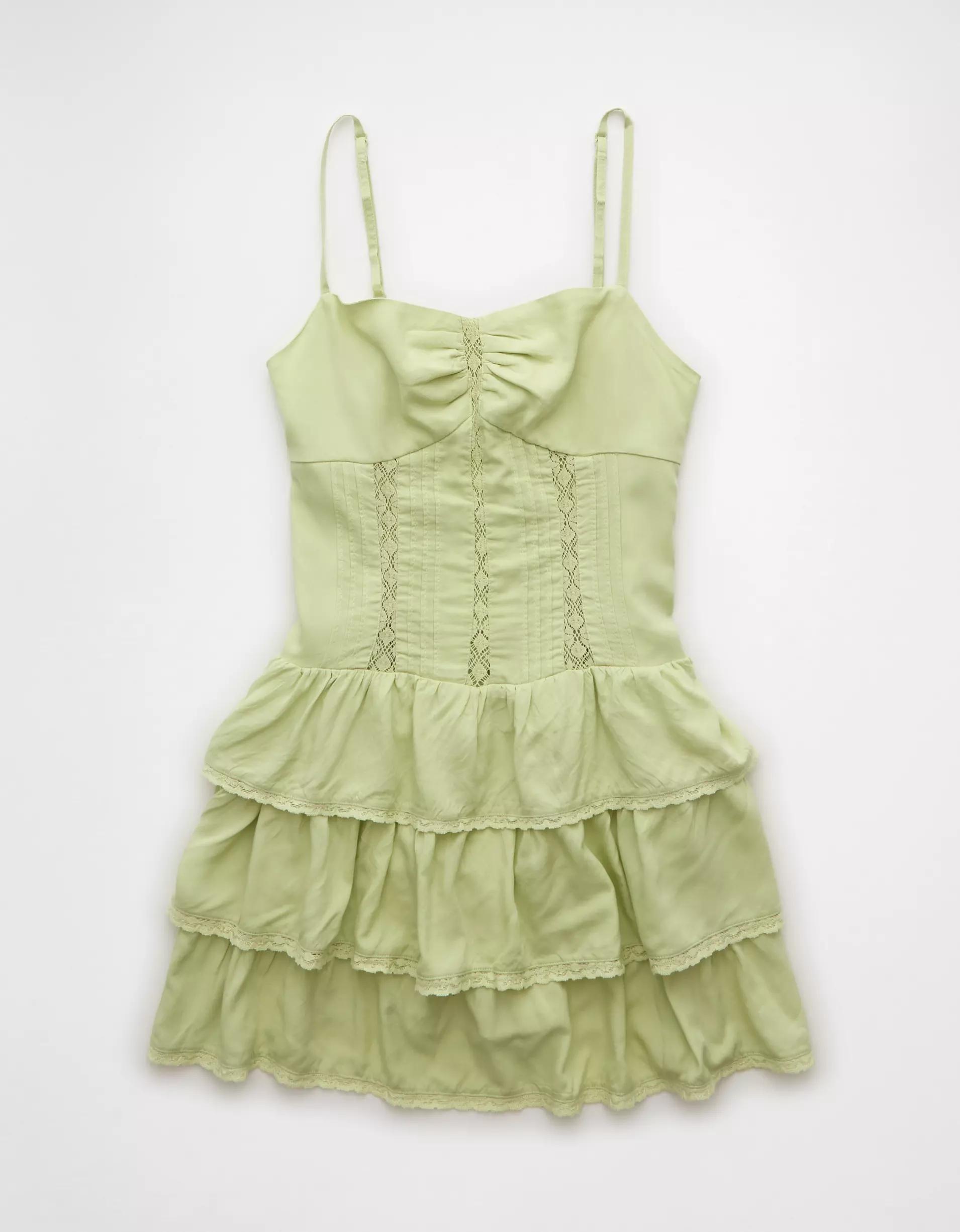 AE Catie Corset Tiered Mini Dress Product Image