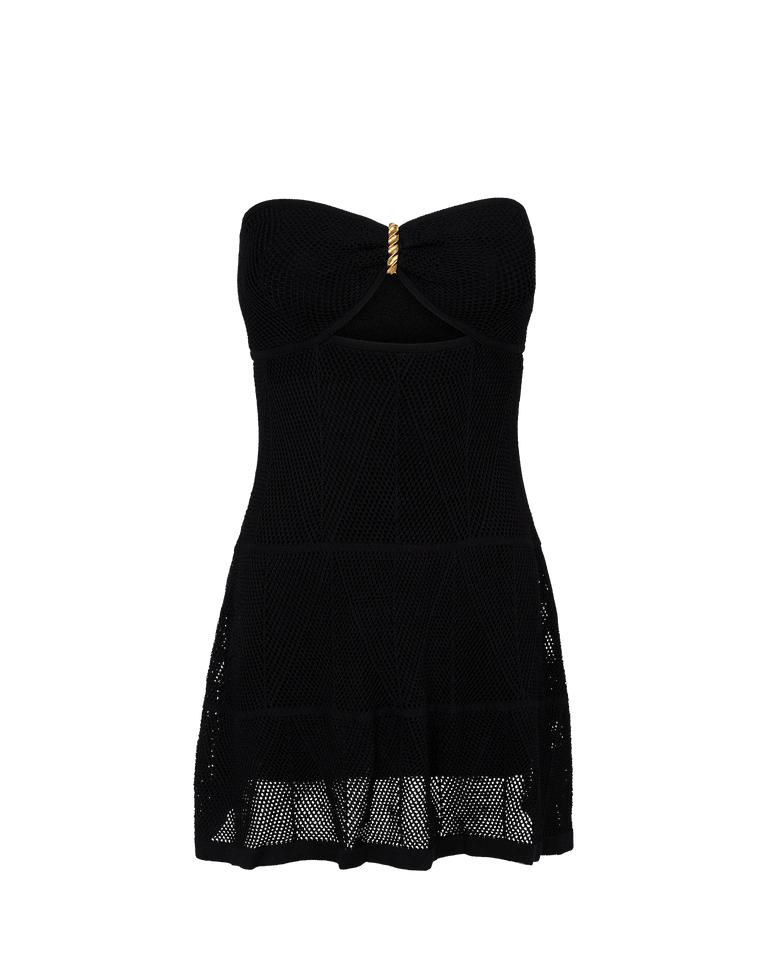 Knit Silvie Short Dress - Black Product Image