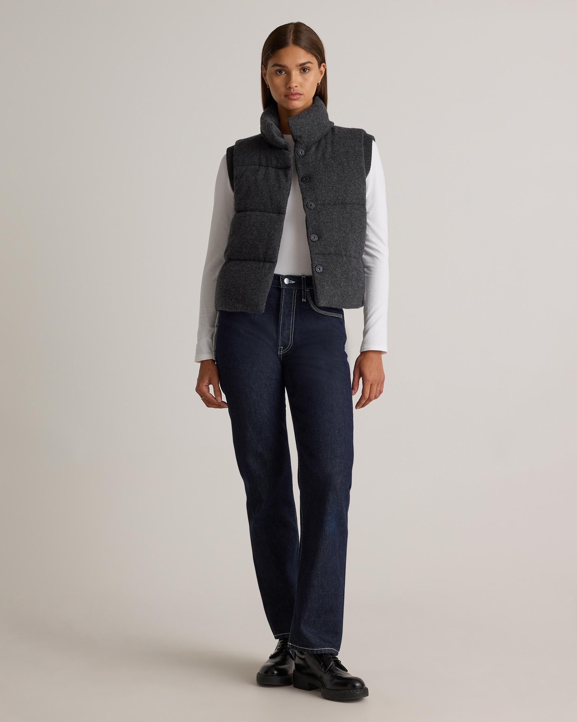 Quince | Women's Mongolian Cashmere Puffer Vest Size XL Product Image