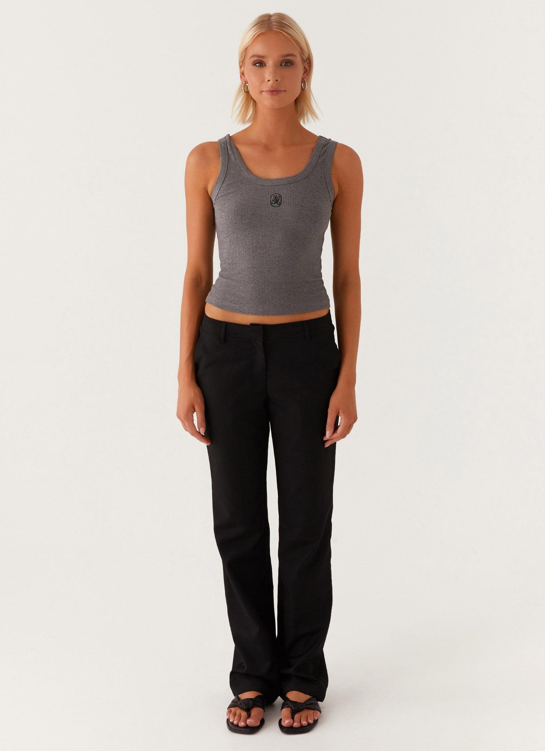 Signature Tank Top - Dark Grey Marle Product Image