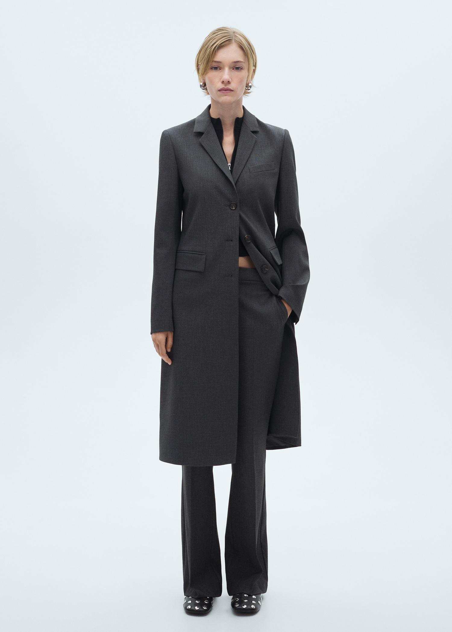 Flared suit pants - Women | MANGO USA Product Image