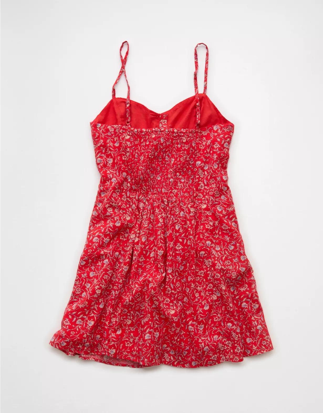 AE Sweetheart Button-Up Mini Dress Product Image