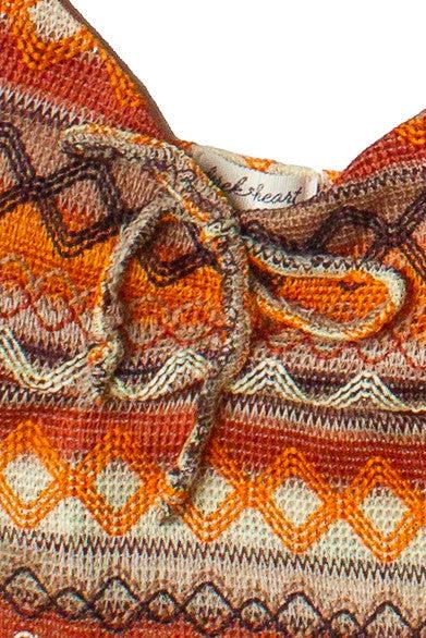 Zigzag Stripe Knit Tank Top Product Image