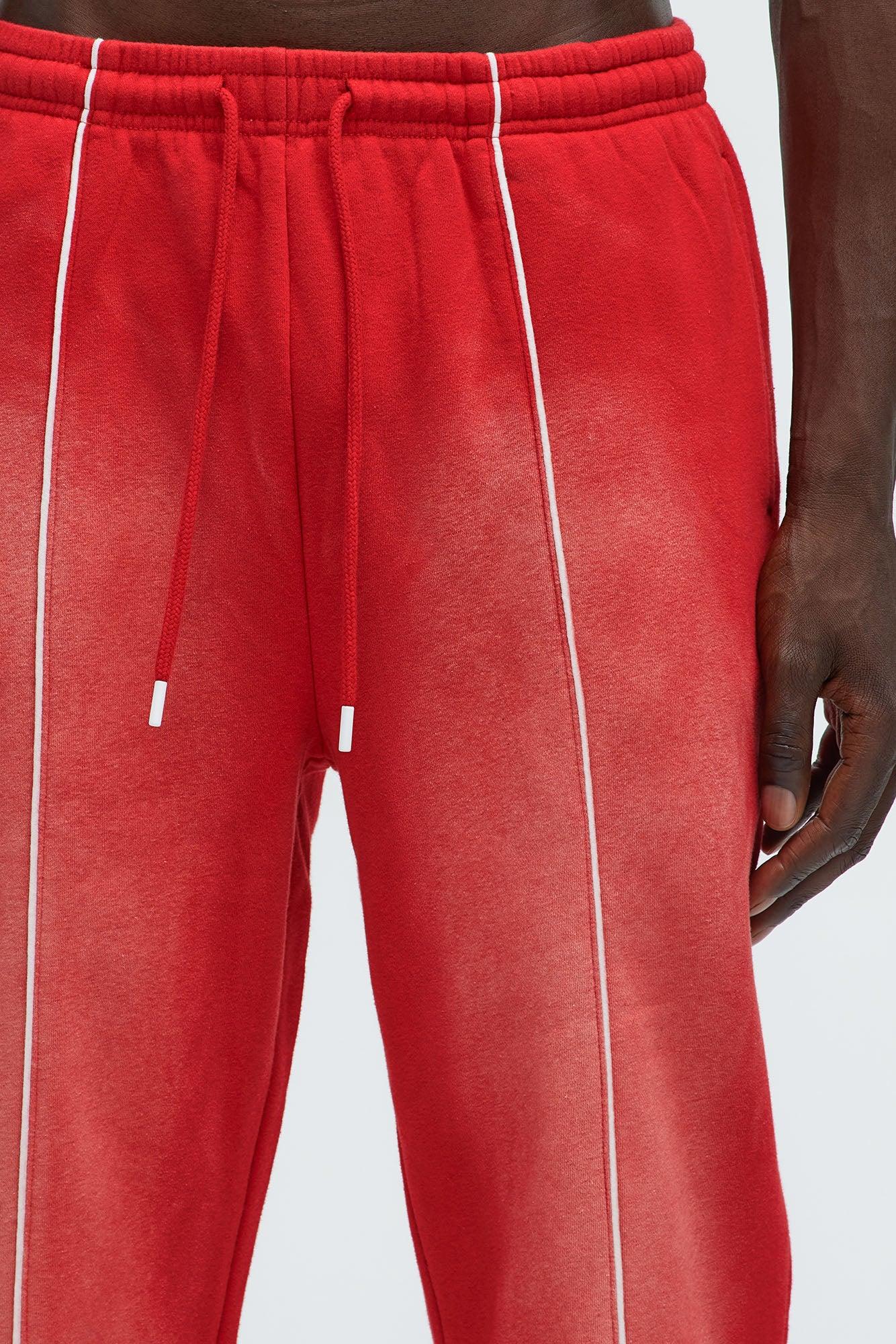 Tyson Just Go With It Straight Sweatpants - Red Product Image