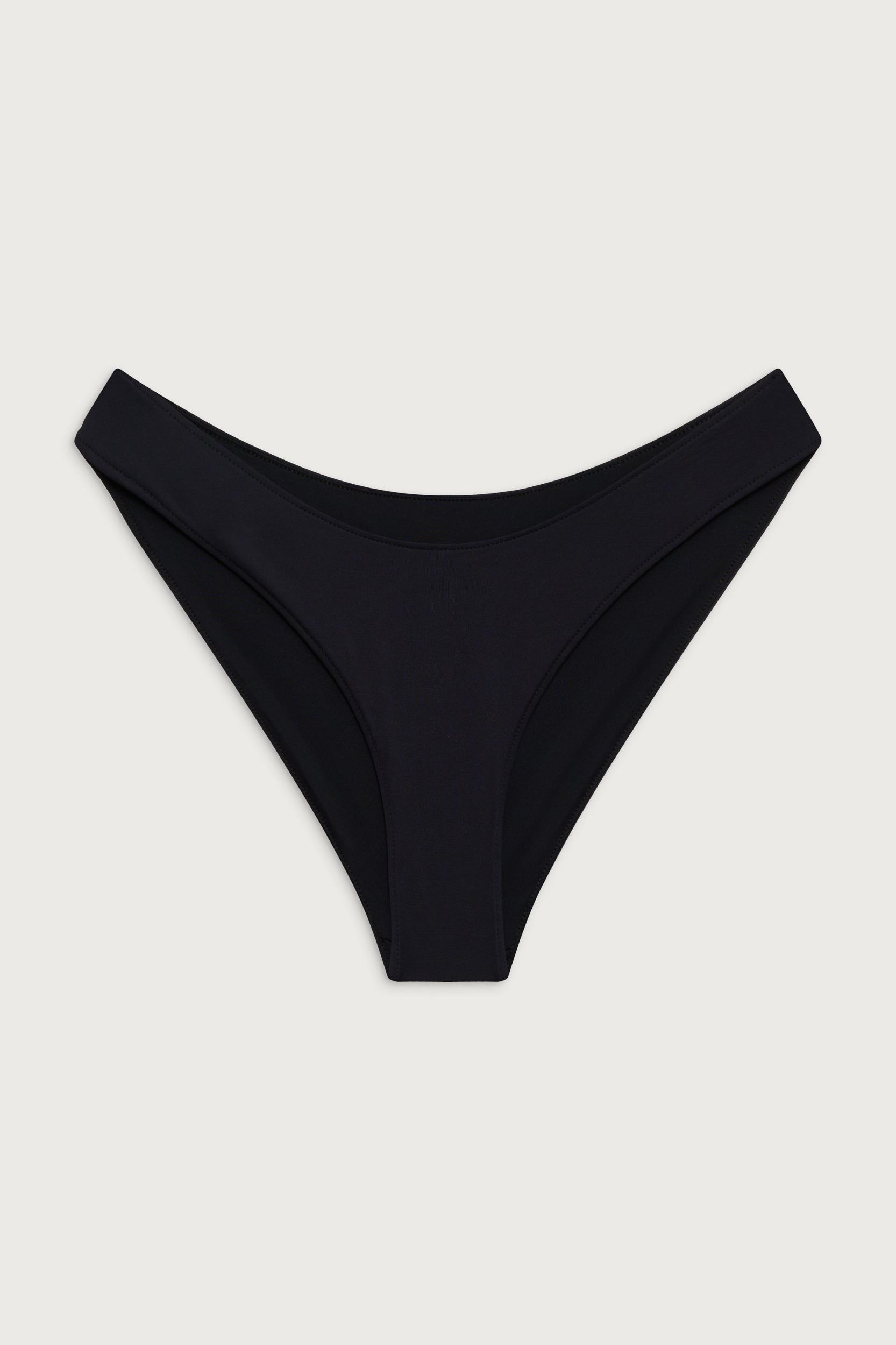 Catalina Full Coverage Bikini Bottom - Black Product Image