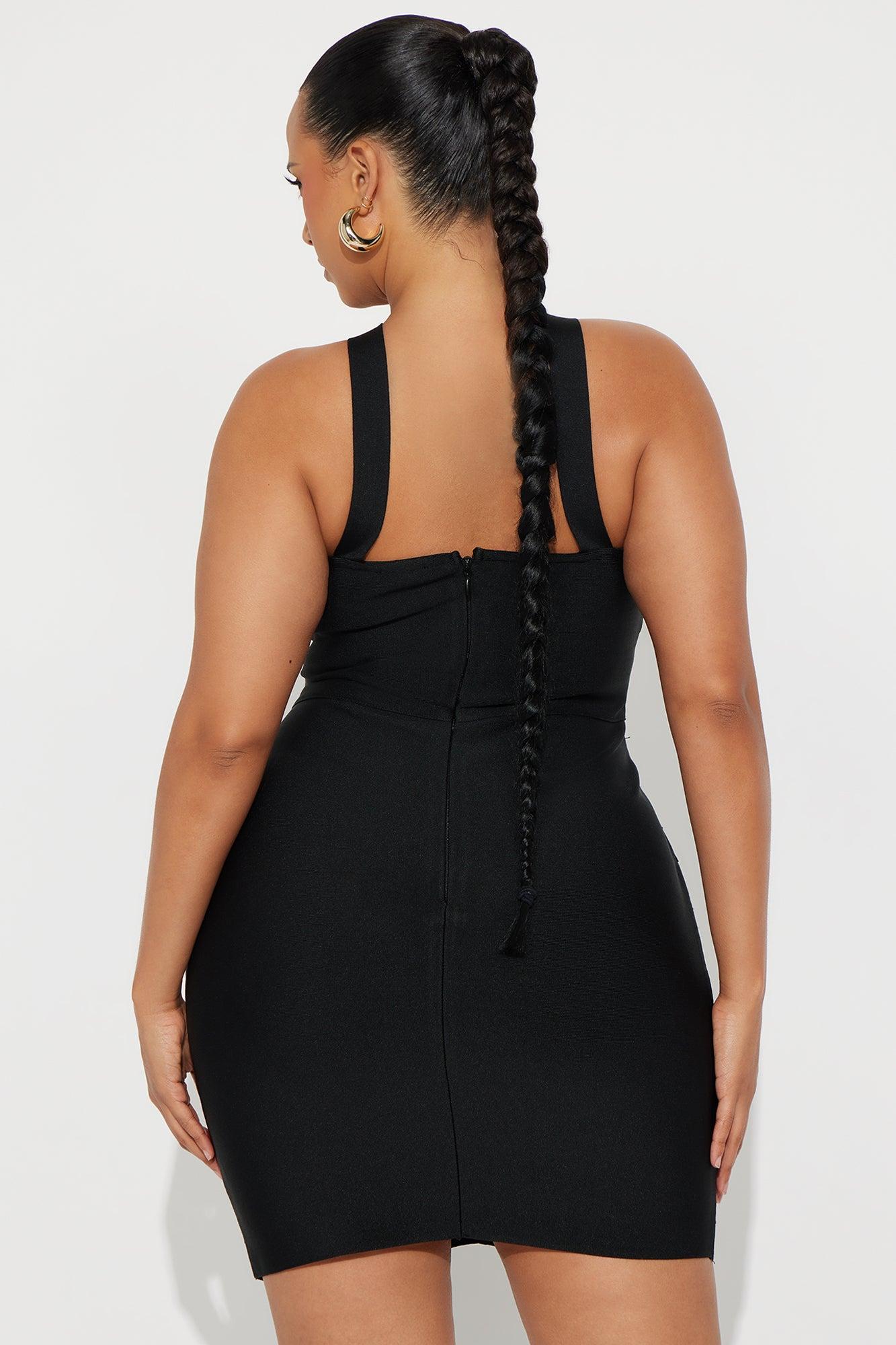 Jules Bandage Mini Dress - Black Product Image