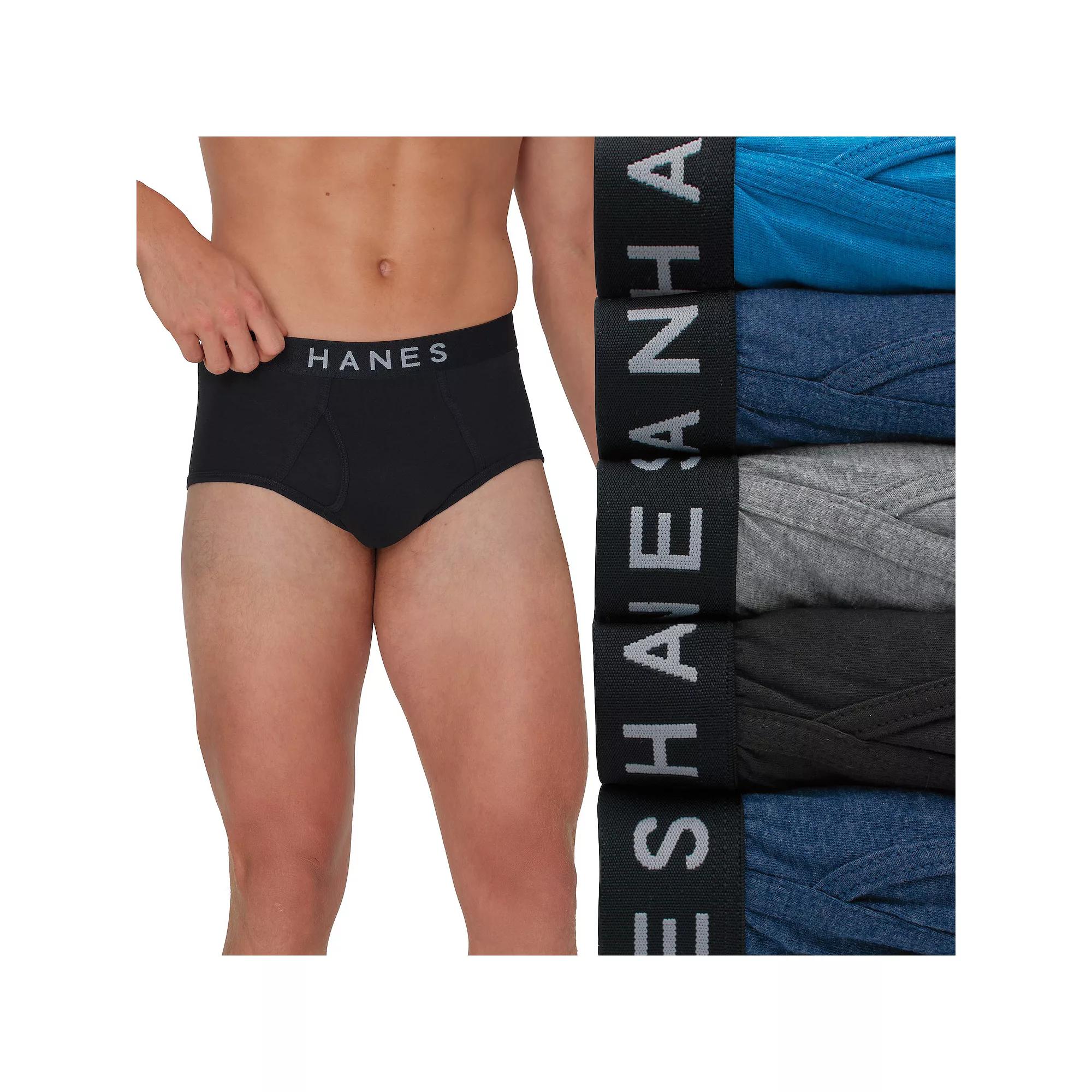 Men's Hanes® 5 Pack Ultimate ComfortBlend Moisture Wicking Brief Underwear,  Product Image