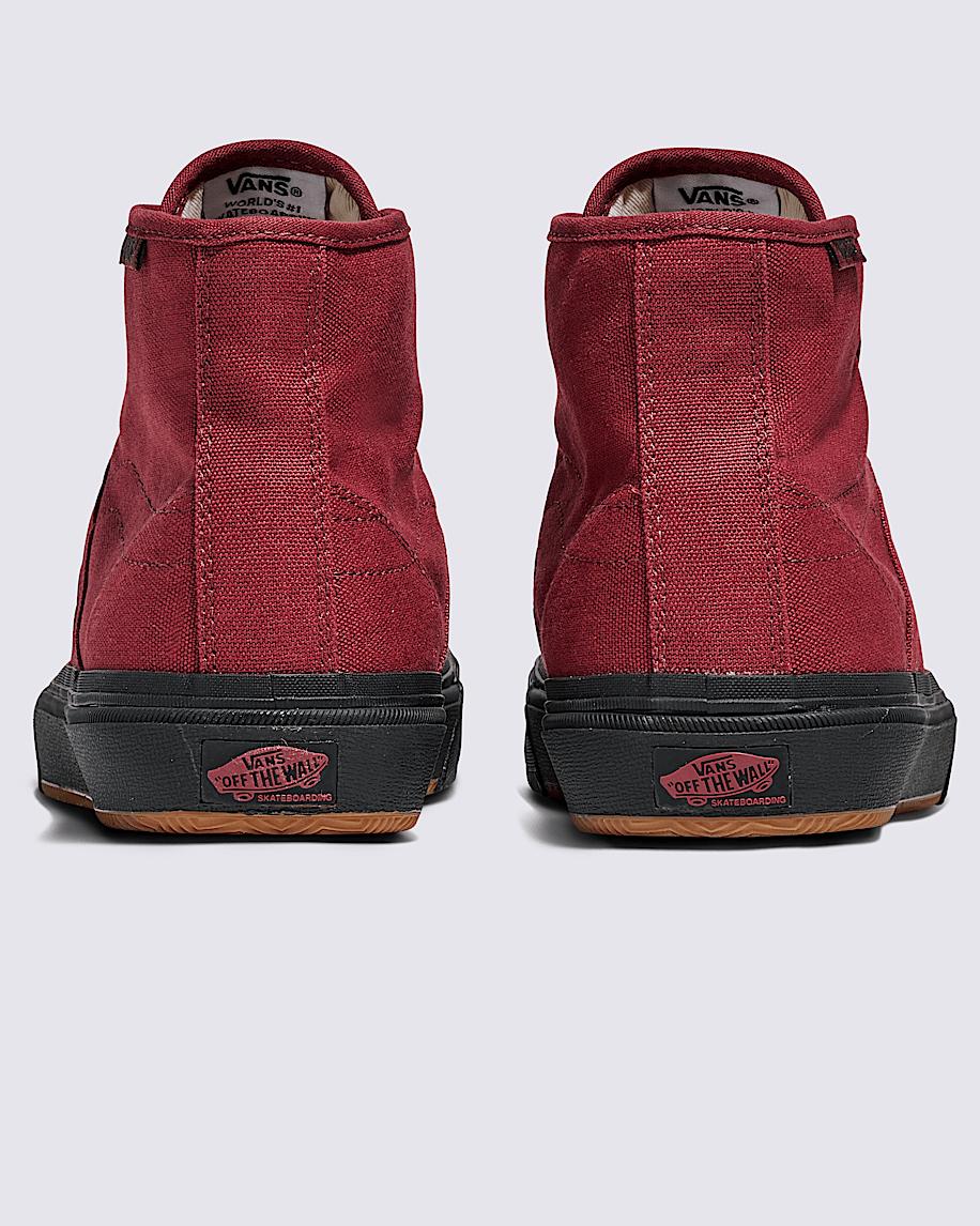 Skate Crockett High Decon Shoe in Wine Red| Vans US Product Image