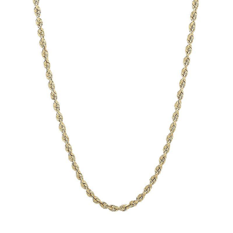 Everlasting Gold 14k Gold Rope Chain Necklace, Women's, Size: 20", Yellow Product Image