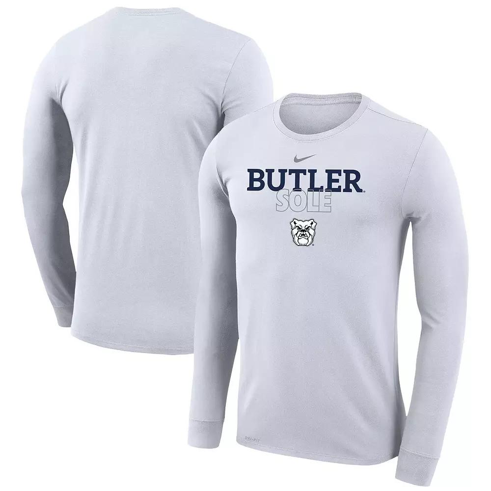 Nike White Butler Bulldogs 2023 On Court Bench Long Sleeve T-Shirt, Men's, Size: 2XL, But White Product Image