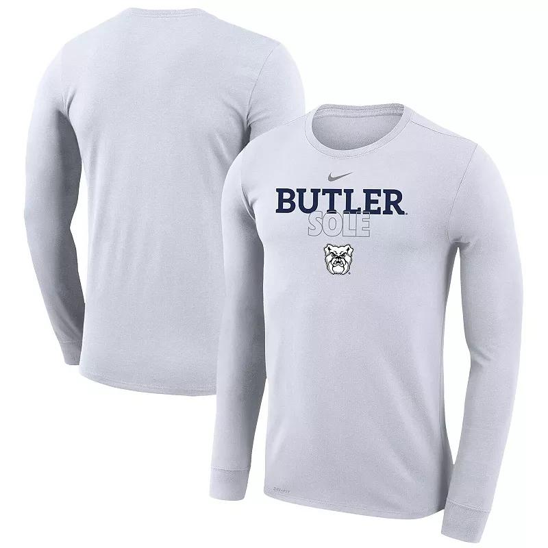 Nike White Butler Bulldogs 2023 On Court Bench Long Sleeve T-Shirt, Men's, Size: 2XL, But White Product Image
