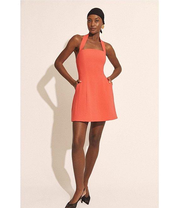 Bardot Nevelle Hourglass Halter Neck Sleeveless A-Line Mini Dress Product Image