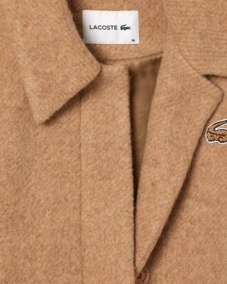 Cropped Oversized Pure Wool Jacket Product Image