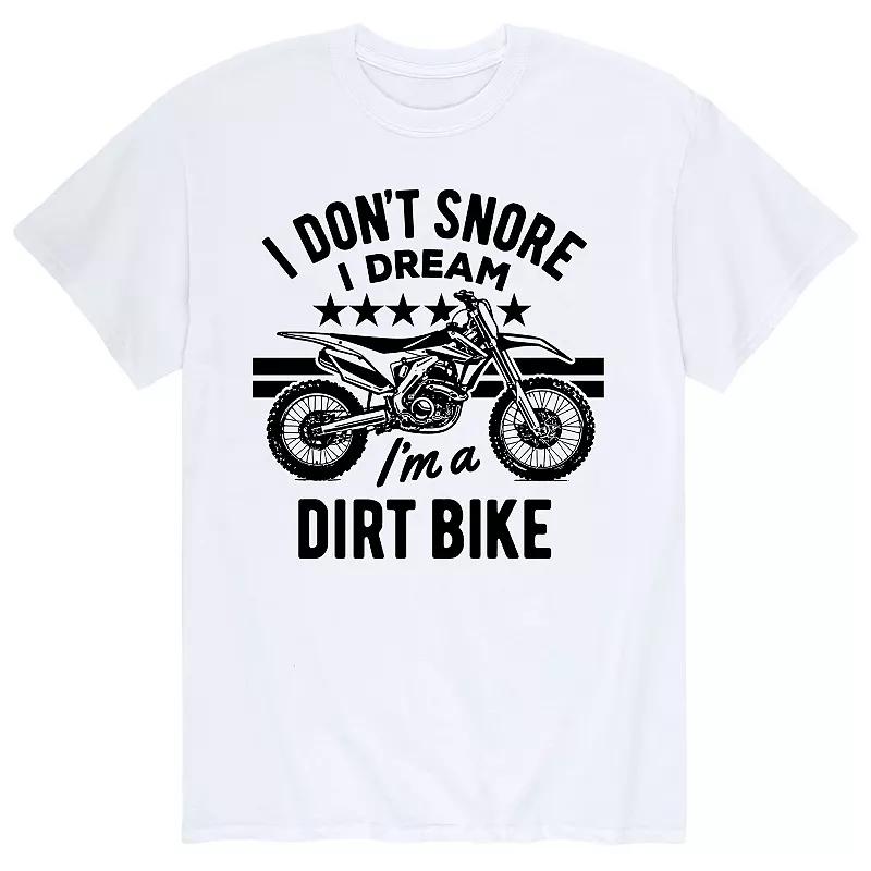 Men's I Dont Snore Dream Dirt Bike Tee,  Product Image