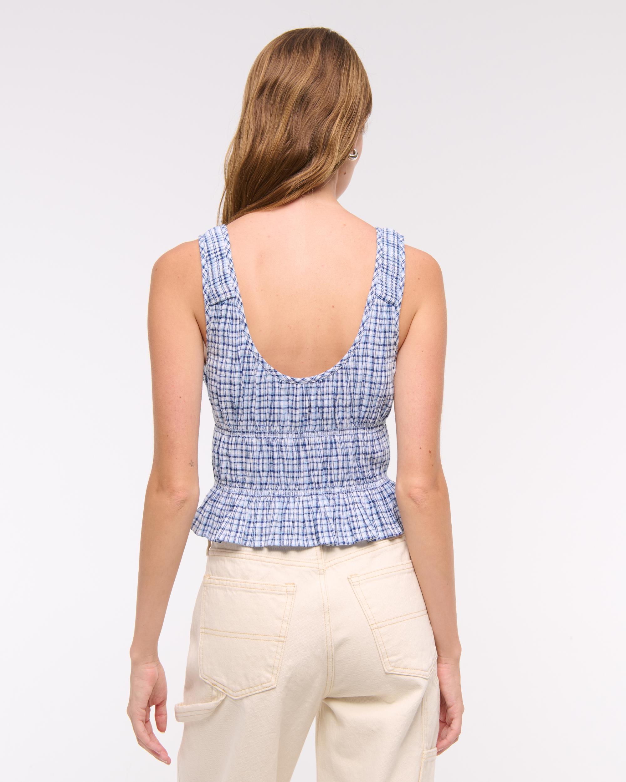 Ruched Tie-Front Top Product Image
