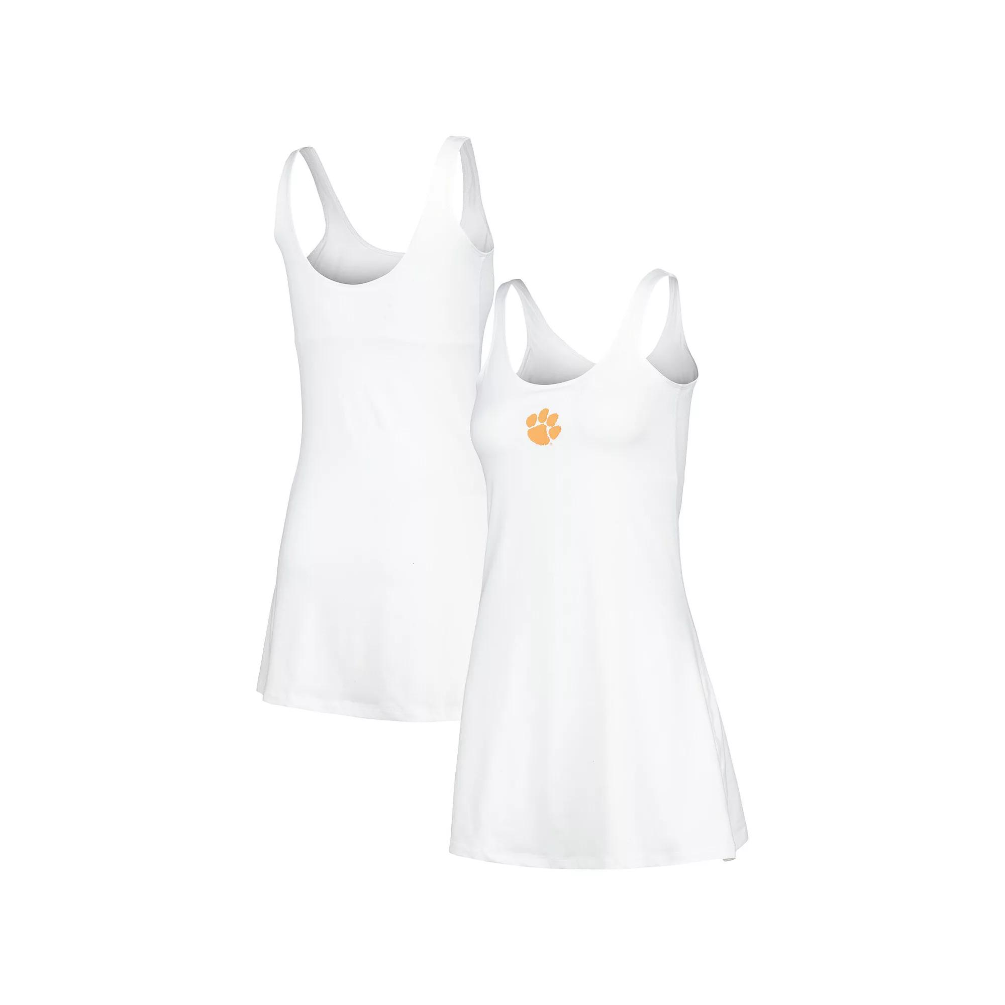 Women's ZooZatz White Clemson Tigers Logo Scoop Neck Dress, Size: Large Product Image