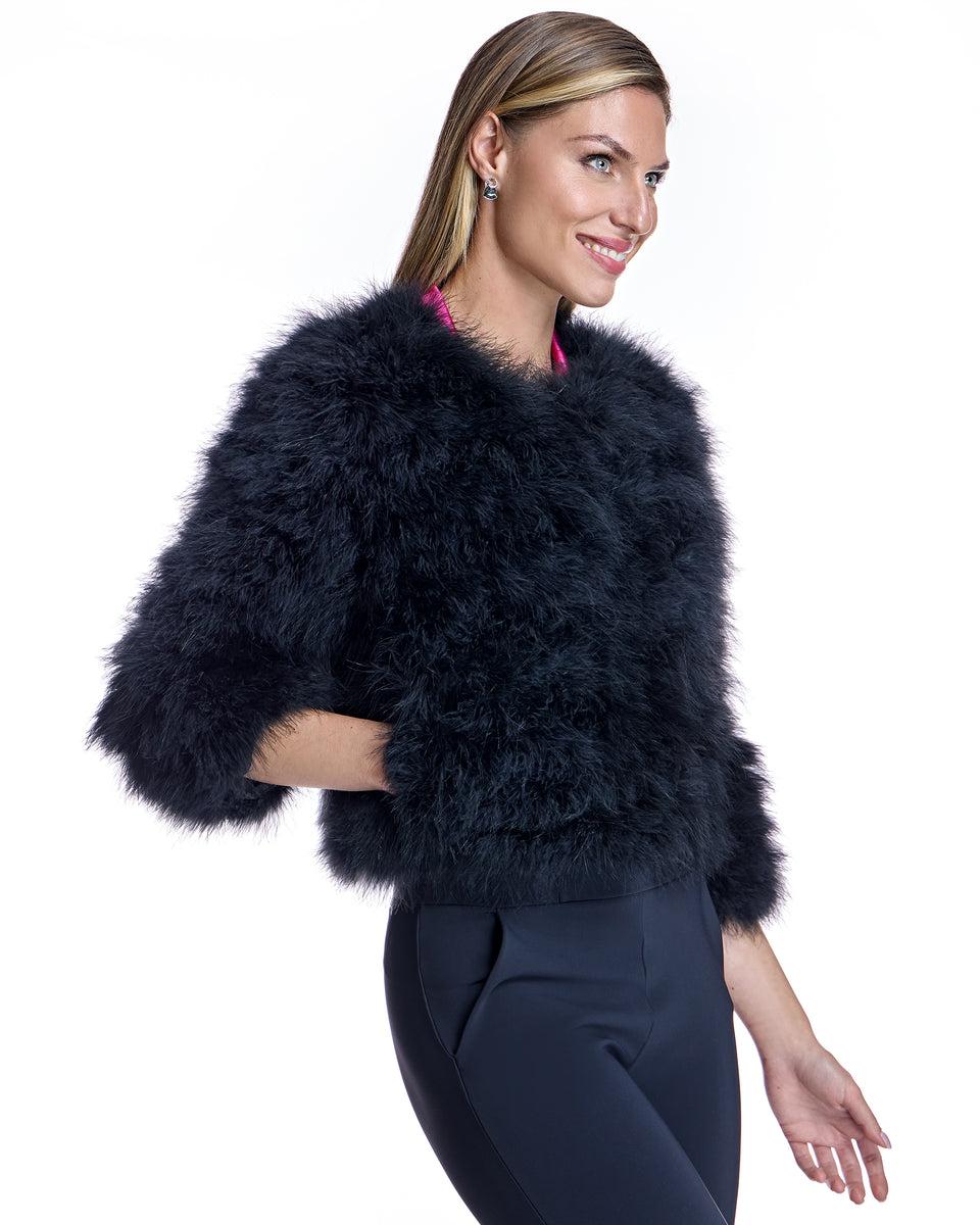 Cropped Feather Bolero Product Image