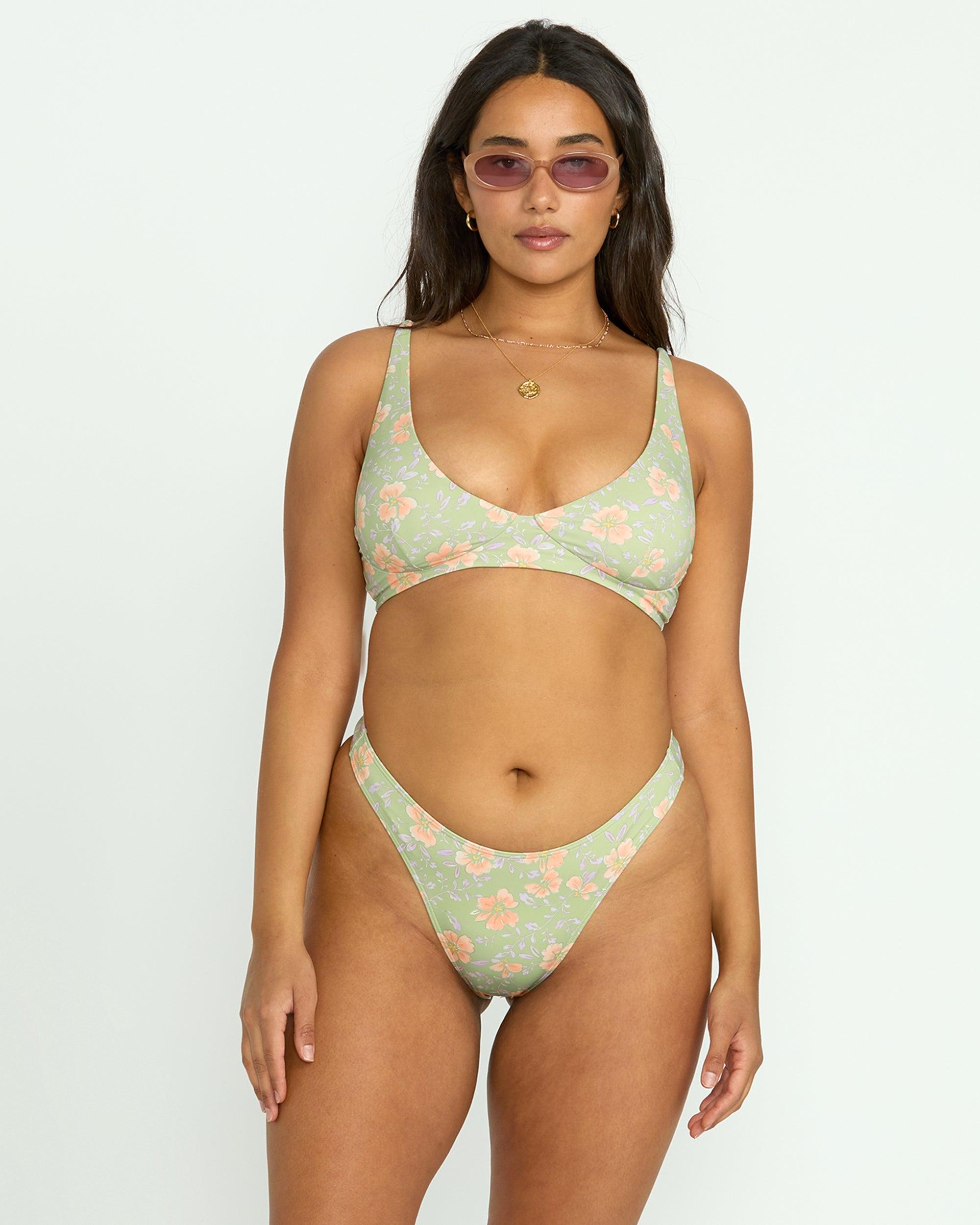 More To Sea Skimpy Hike Bikini Bottom - Pistachio Female Product Image