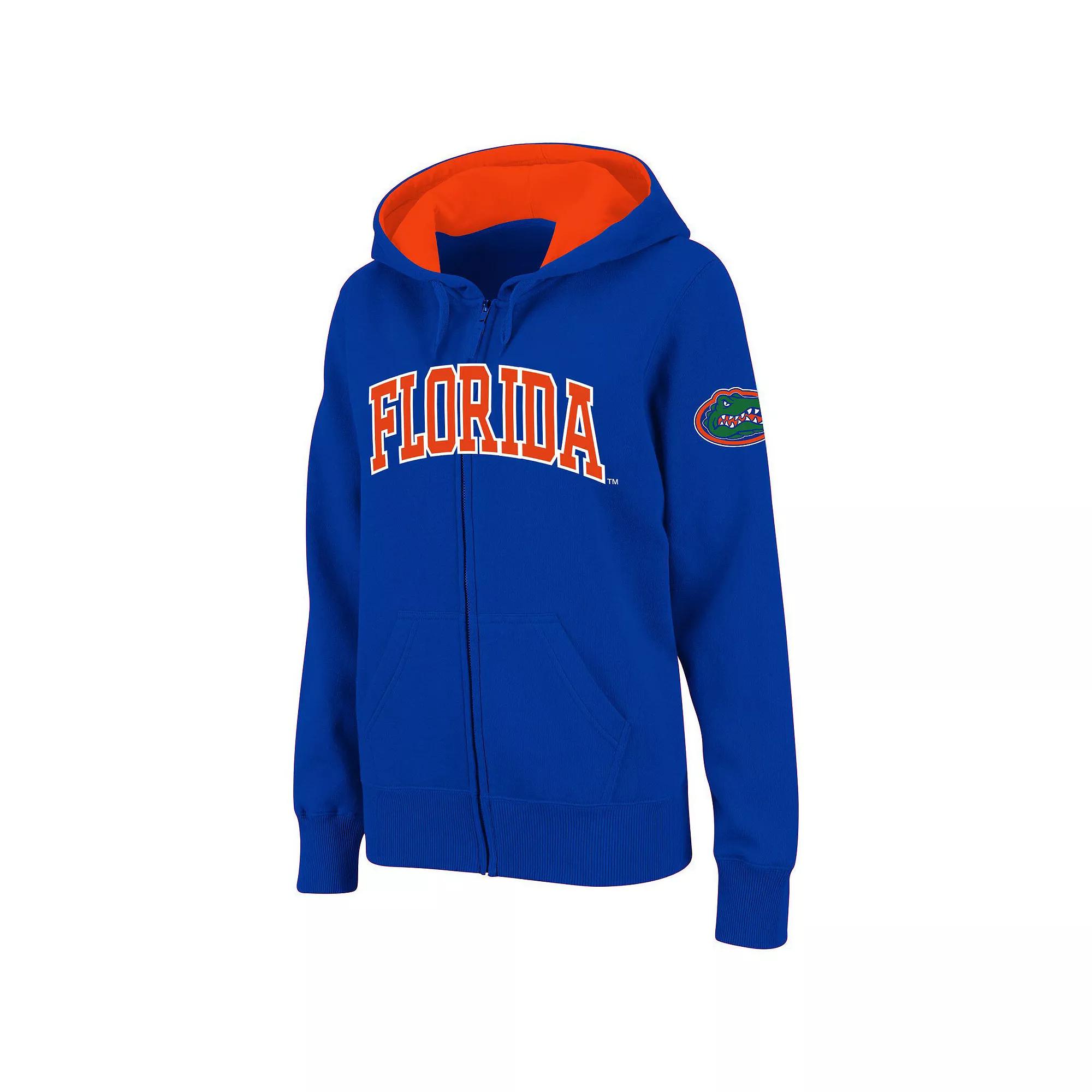 Women's Stadium Athletic Royal Florida Gators Arched Name Full-Zip Hoodie, Size: 2XL, Blue Product Image
