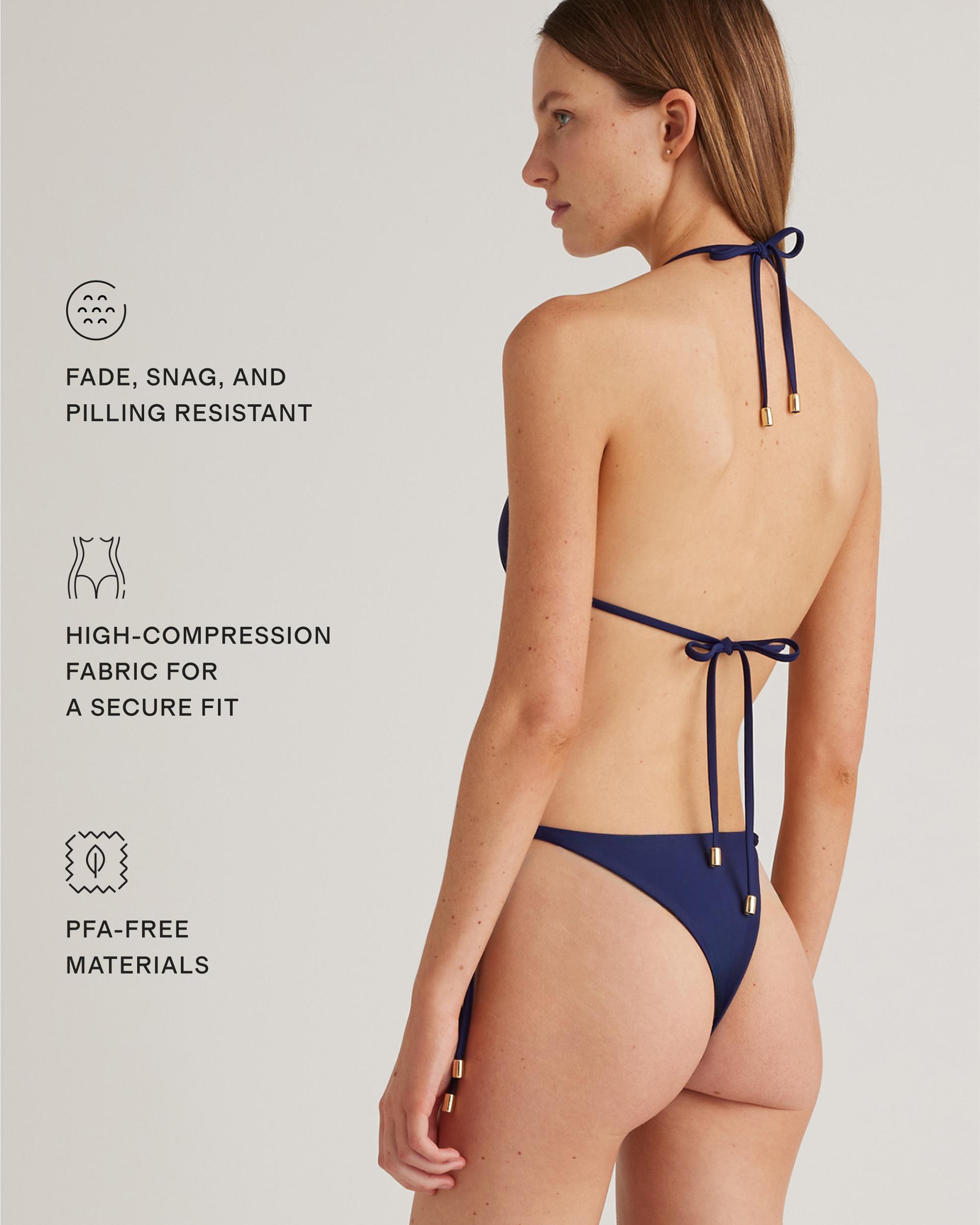 Quince | Women's Italian Triangle Bikini Top Size XL, 78% Recycled Polyamide, 22% Spandex Product Image