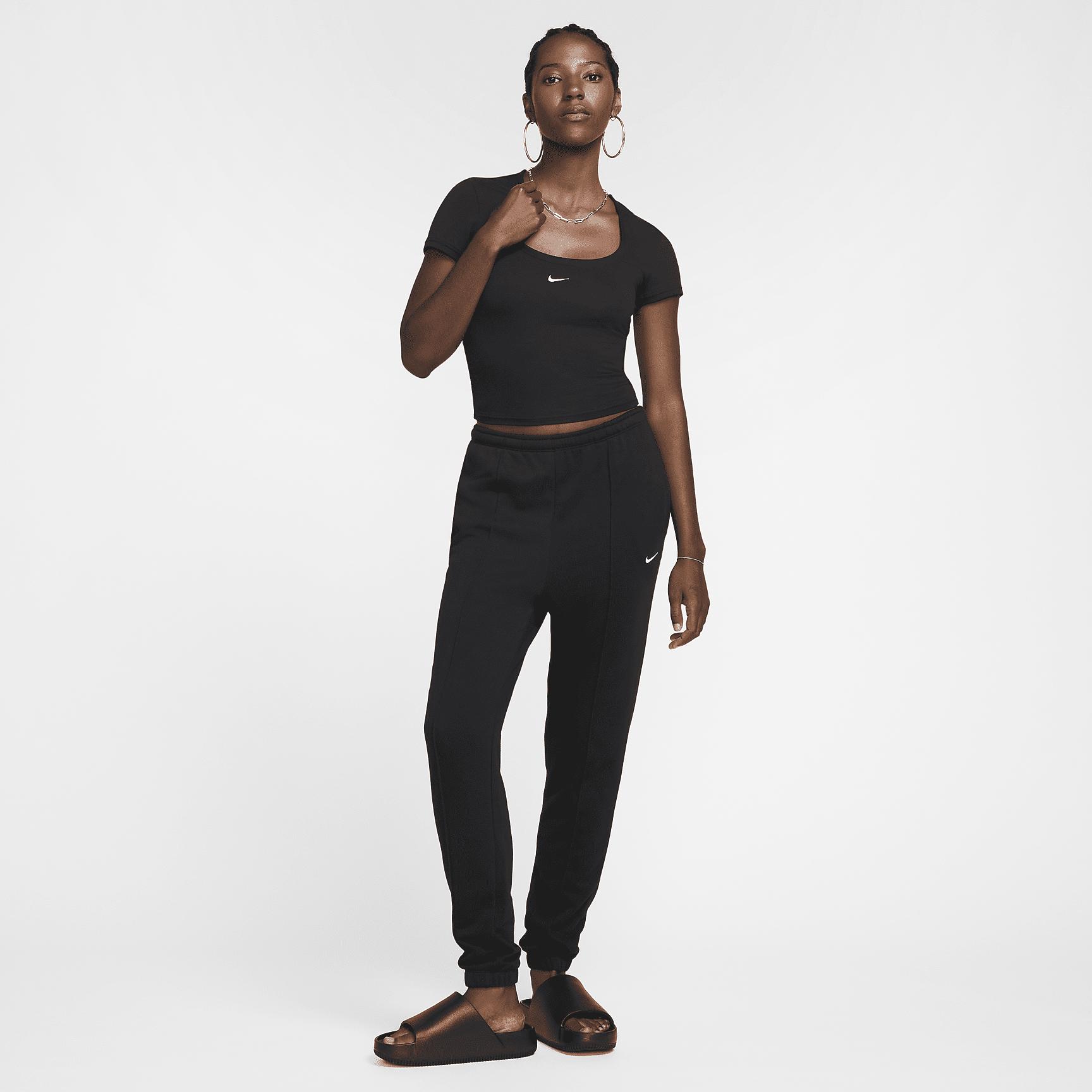 Women's Nike Sportswear Chill Knit Short-Sleeve Square-Neck Top Product Image