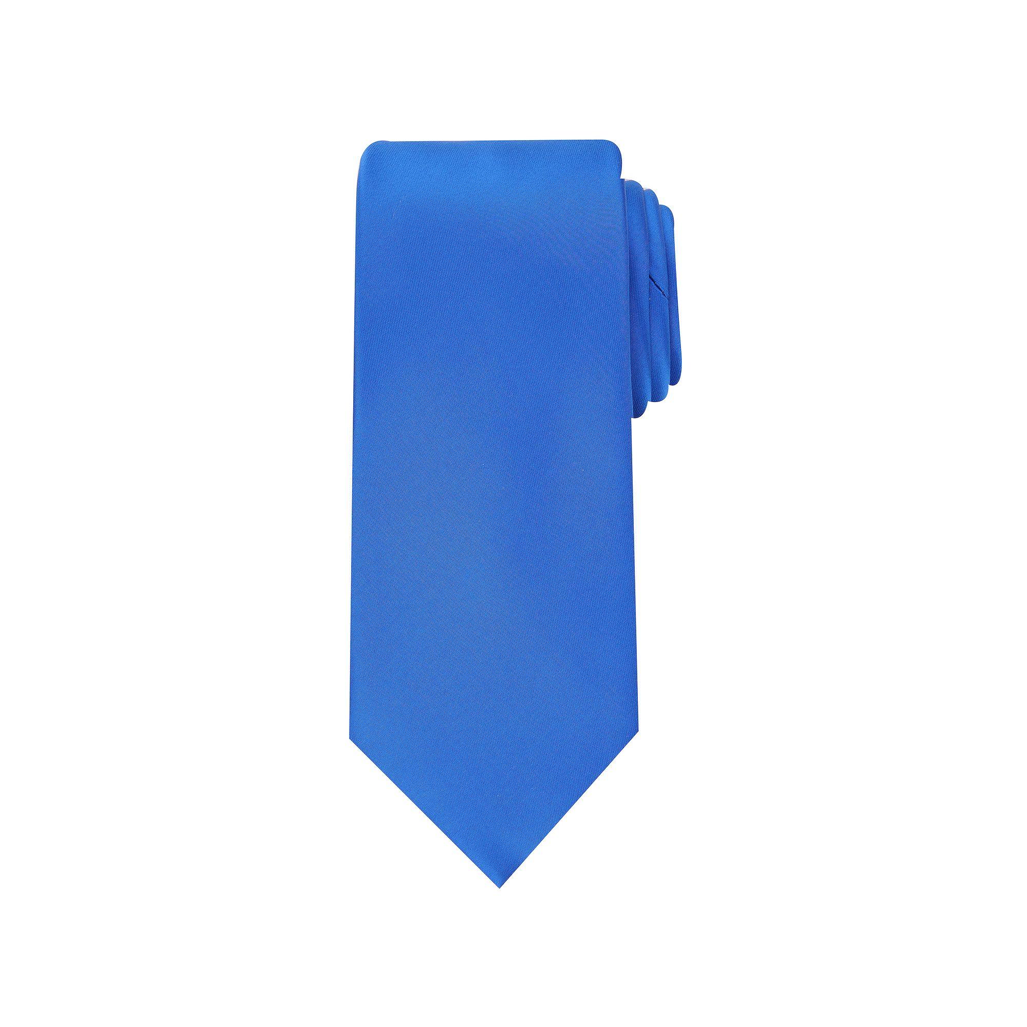 Men's Bespoke Solid Sateen Tie, Royal Sateen Product Image