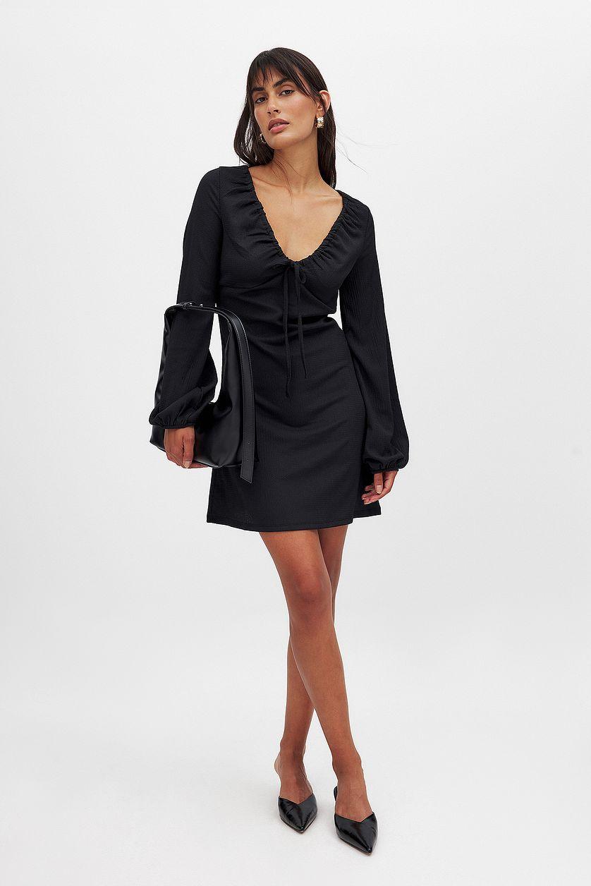 Balloon Sleeve Mini Dress Product Image