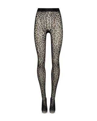 Leopard Lace Tights Product Image