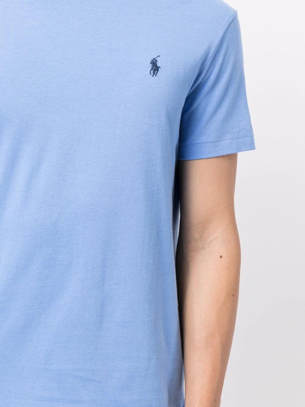 POLO RALPH LAUREN Logo Embroidery T-shirt In Blue Product Image