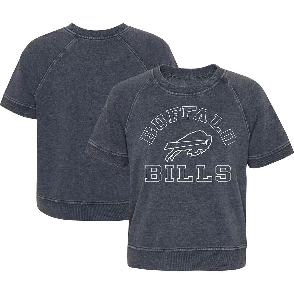 Girls Juniors Heather Charcoal Buffalo Bills Cheer Squad Raglan T-Shirt, Women's, Size: JR Large Product Image