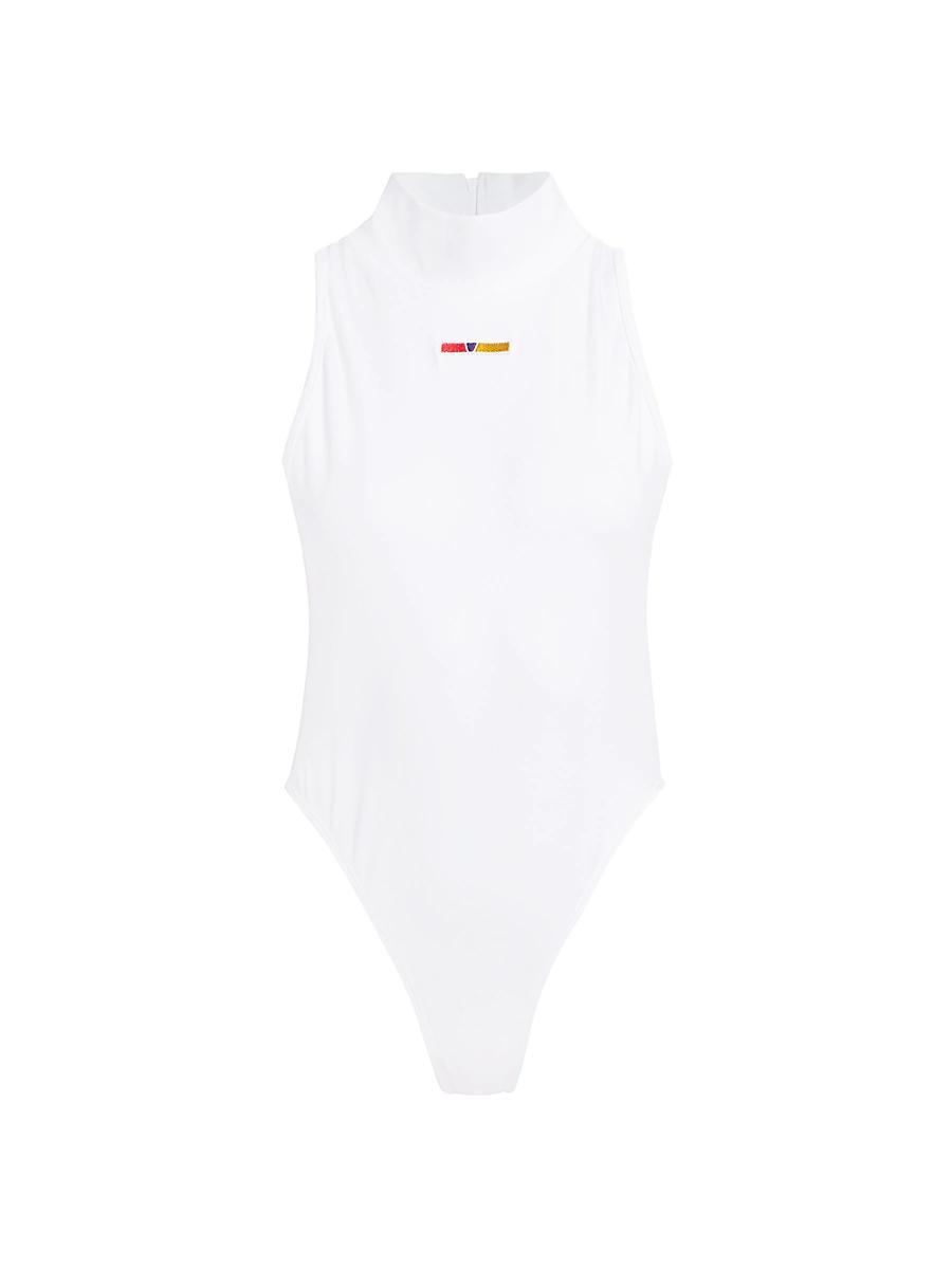 Womens Sleeveless Turtleneck Bodysuit Product Image