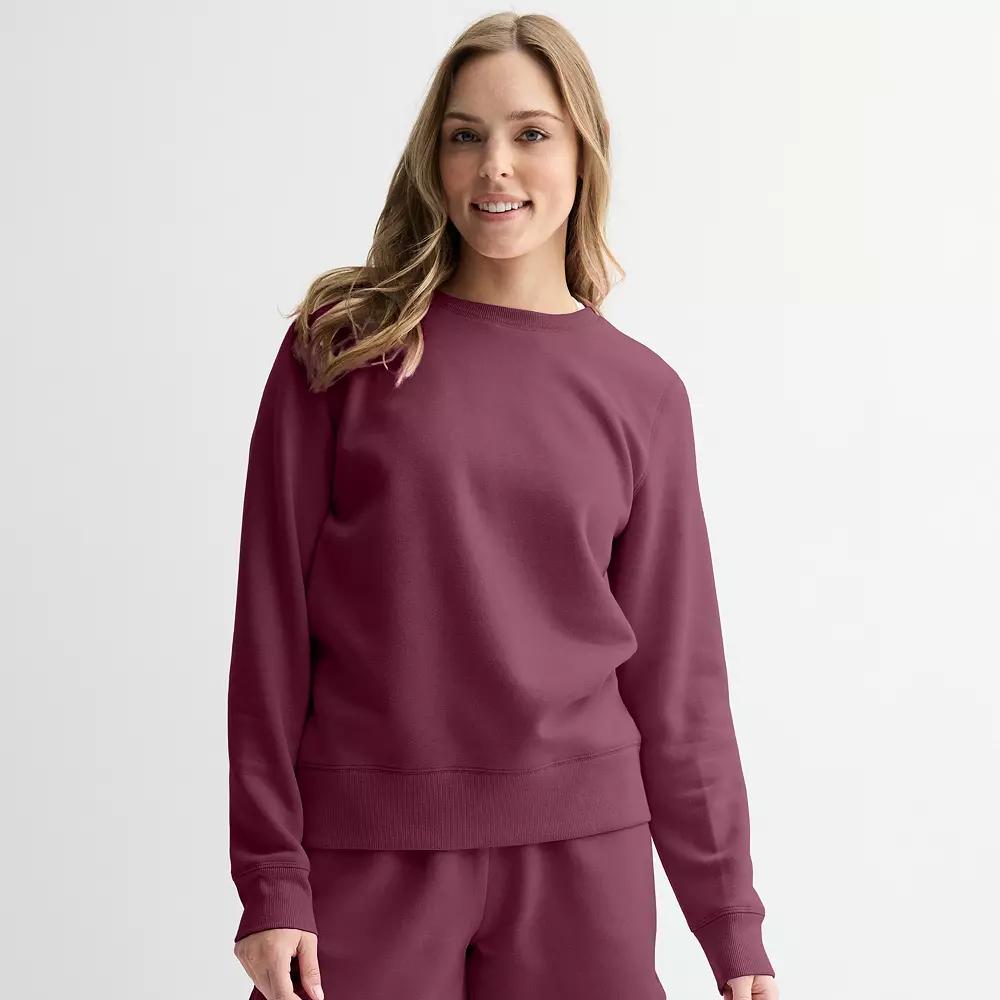 Women's Tek Gear® Ultrasoft Fleece Crewneck Sweatshirt,  Product Image