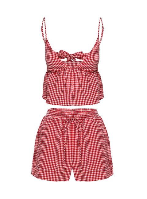 Lille Set Red Gingham Product Image